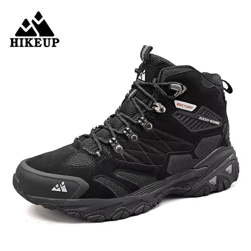 Winter Boot Men Outdoor Hiking Boots Suede High Top Leather Outdoor Trekking Sneakers Mens Mountain Tactical Boots